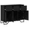 vidaXL Sideboard Black Oak 97 x 32.5 x 74.5 cm Engineered wood