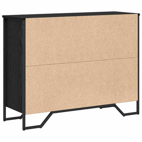 vidaXL Sideboard Black Oak 97 x 32.5 x 74.5 cm Engineered wood