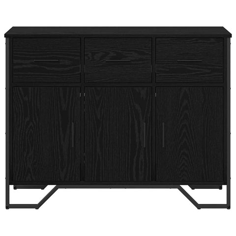vidaXL Sideboard Black Oak 97 x 32.5 x 74.5 cm Engineered wood