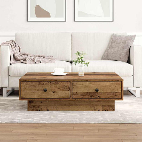 vidaXL Coffee Table Old wood Reclaimed Wood 90 x 90 x 28 cm
