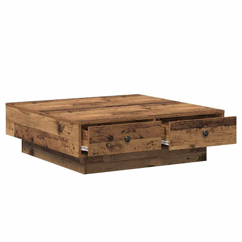 vidaXL Coffee Table Old wood Reclaimed Wood 90 x 90 x 28 cm