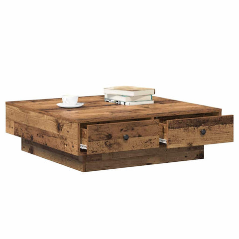 vidaXL Coffee Table Old wood Reclaimed Wood 90 x 90 x 28 cm