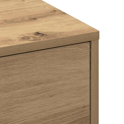 vidaXL Coffee Table Artisan oak Veneer, MDF 90 x 90 x 28 cm Storage