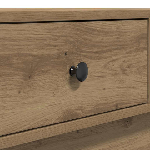 vidaXL Coffee Table Artisan oak Veneer, MDF 90 x 90 x 28 cm Storage