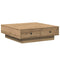vidaXL Coffee Table Artisan oak Veneer, MDF 90 x 90 x 28 cm Storage