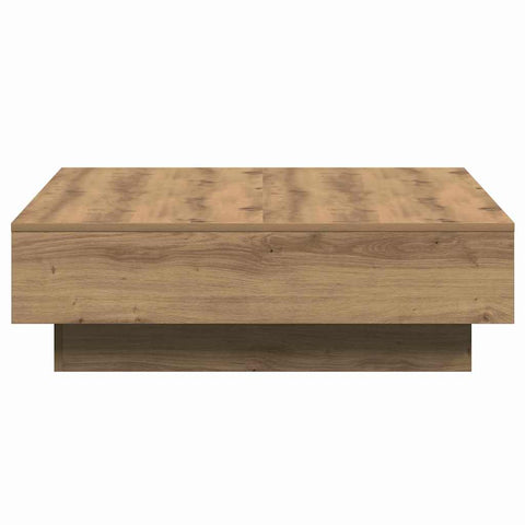vidaXL Coffee Table Artisan oak Veneer, MDF 90 x 90 x 28 cm Storage