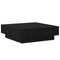 vidaXL Coffee Table Black oak Engineered wood 90 x 90 x 28 cm