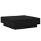 vidaXL Coffee Table Black oak Engineered wood 90 x 90 x 28 cm