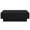 vidaXL Coffee Table Black oak Engineered wood 90 x 90 x 28 cm
