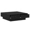 vidaXL Coffee Table Black oak Engineered wood 90 x 90 x 28 cm
