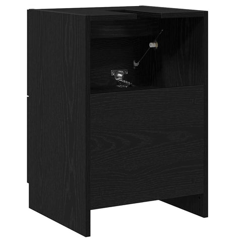 vidaXL Sink Cabinet Black Oak 40 x 37 x 59 cm Engineered wood