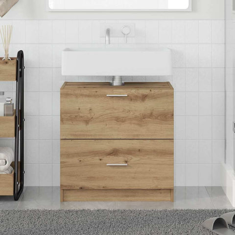 vidaXL Sink Cabinet Artisan Oak 59 x 37 x 59 cm Engineered wood