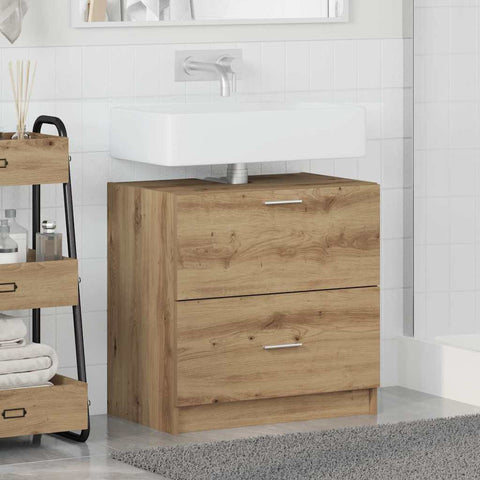 vidaXL Sink Cabinet Artisan Oak 59 x 37 x 59 cm Engineered wood