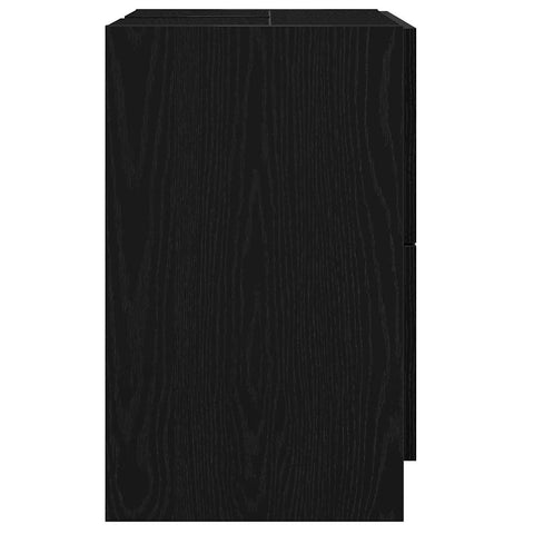 vidaXL Sink Cabinet Black Oak 59 x 37 x 59 cm Engineered wood