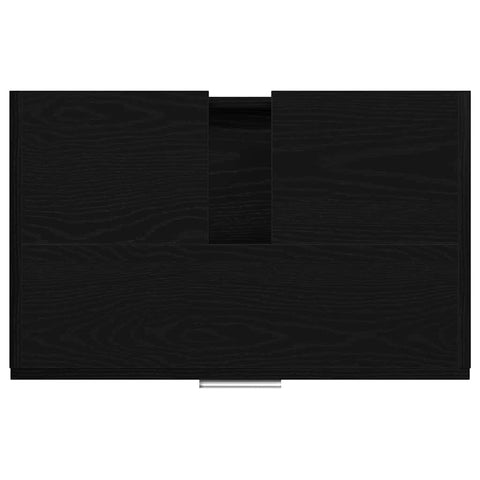 vidaXL Sink Cabinet Black Oak 59 x 37 x 59 cm Engineered wood