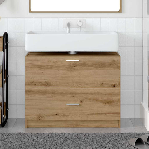 vidaXL Sink Cabinet Artisan Oak 78 x 37 x 59 cm Engineered wood