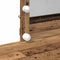 vidaXL Dressing Table with Mirror&LED Lights Old Wood Engineered Wood