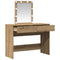 vidaXL Dressing Table with Mirror and LEDs Artisan Oak Engineered Wood