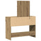 vidaXL Dressing Table with Mirror and LEDs Artisan Oak Engineered Wood