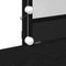 vidaXL Dressing Table with Mirror&LED Lights Black Oak Engineered Wood