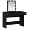 vidaXL Dressing Table with Mirror&LED Lights Black Oak Engineered Wood