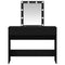 vidaXL Dressing Table with Mirror&LED Lights Black Oak Engineered Wood