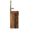 vidaXL Dressing Table with Mirror&LED Lights Old Wood Engineered Wood