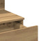 vidaXL Dressing Table with LED Artisan Oak 100x40x130 cm