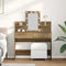vidaXL Dressing Table with LED Artisan Oak 100x40x130 cm