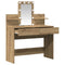 vidaXL Dressing Table with LED Artisan Oak 100x40x130 cm
