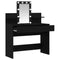 vidaXL Dressing Table with LED Black Oak 100x40x130 cm