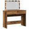 vidaXL Dressing Table with LED Old Wood 100x40x120 cm