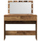 vidaXL Dressing Table with LED Old Wood 100x40x120 cm
