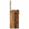 vidaXL Dressing Table with LED Old Wood 100x40x120 cm