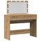 vidaXL Dressing Table with LED Artisan Oak 100x40x120 cm