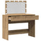 vidaXL Dressing Table with LED Artisan Oak 100x40x120 cm