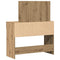 vidaXL Dressing Table with LED Artisan Oak 100x40x120 cm