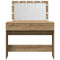 vidaXL Dressing Table with LED Artisan Oak 100x40x120 cm