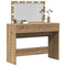 vidaXL Dressing Table with LED Artisan Oak 100x40x120 cm