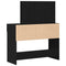 vidaXL Dressing Table with LED Black Oak 100x40x120 cm