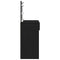 vidaXL Dressing Table with LED Black Oak 100x40x120 cm