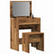 vidaXL Dressing Table with Mirror Old Wood Engineered Wood