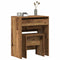 vidaXL Dressing Table with Mirror Old Wood Engineered Wood