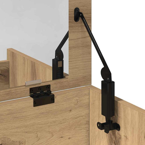 vidaXL Dressing Table with Mirror Artisan Oak Engineered Wood
