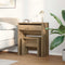 vidaXL Dressing Table with Mirror Artisan Oak Engineered Wood