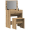 vidaXL Dressing Table with Mirror Artisan Oak Engineered Wood
