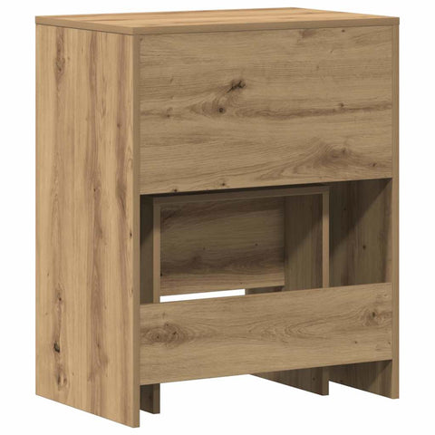 vidaXL Dressing Table with Mirror Artisan Oak Engineered Wood