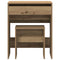 vidaXL Dressing Table with Mirror Artisan Oak Engineered Wood