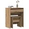 vidaXL Dressing Table with Mirror Artisan Oak Engineered Wood