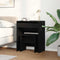 vidaXL Dressing Table with Mirror Black Oak Engineered Wood
